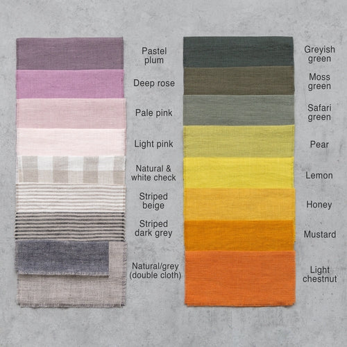 Greyish Mint linen table runner