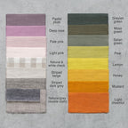 Set of linen coasters