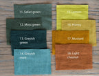 Set of linen samples (10 colors in one set)