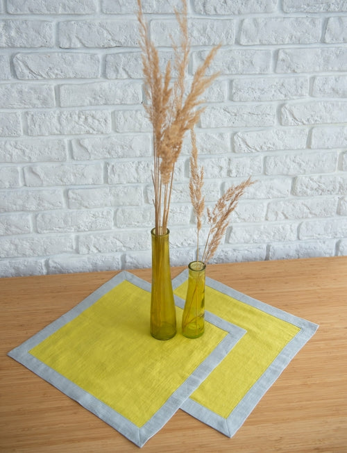 Double sided linen napkins