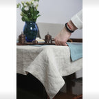 Pale Pink linen table cloth