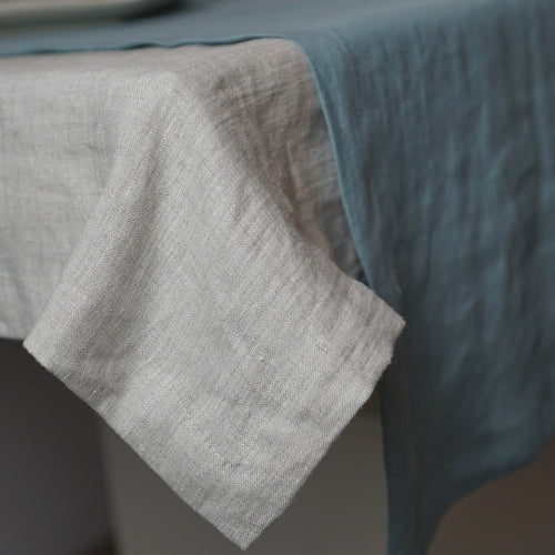Pale Pink linen table cloth