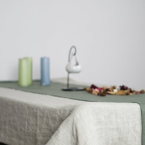 Pale Pink linen table cloth