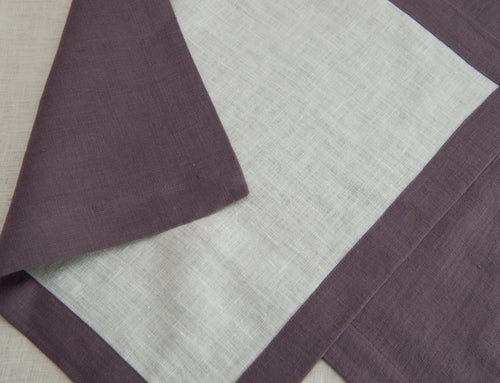 Double sided linen napkins